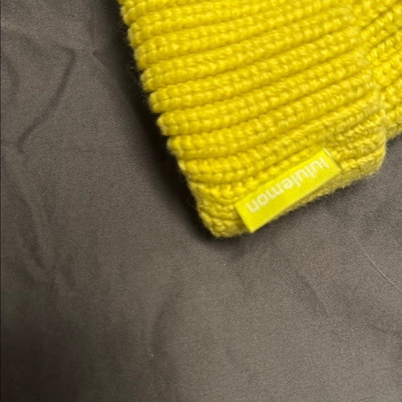 Lululemon Vibrant Yellow Knit Beanie Hat - Picture 3 of 6